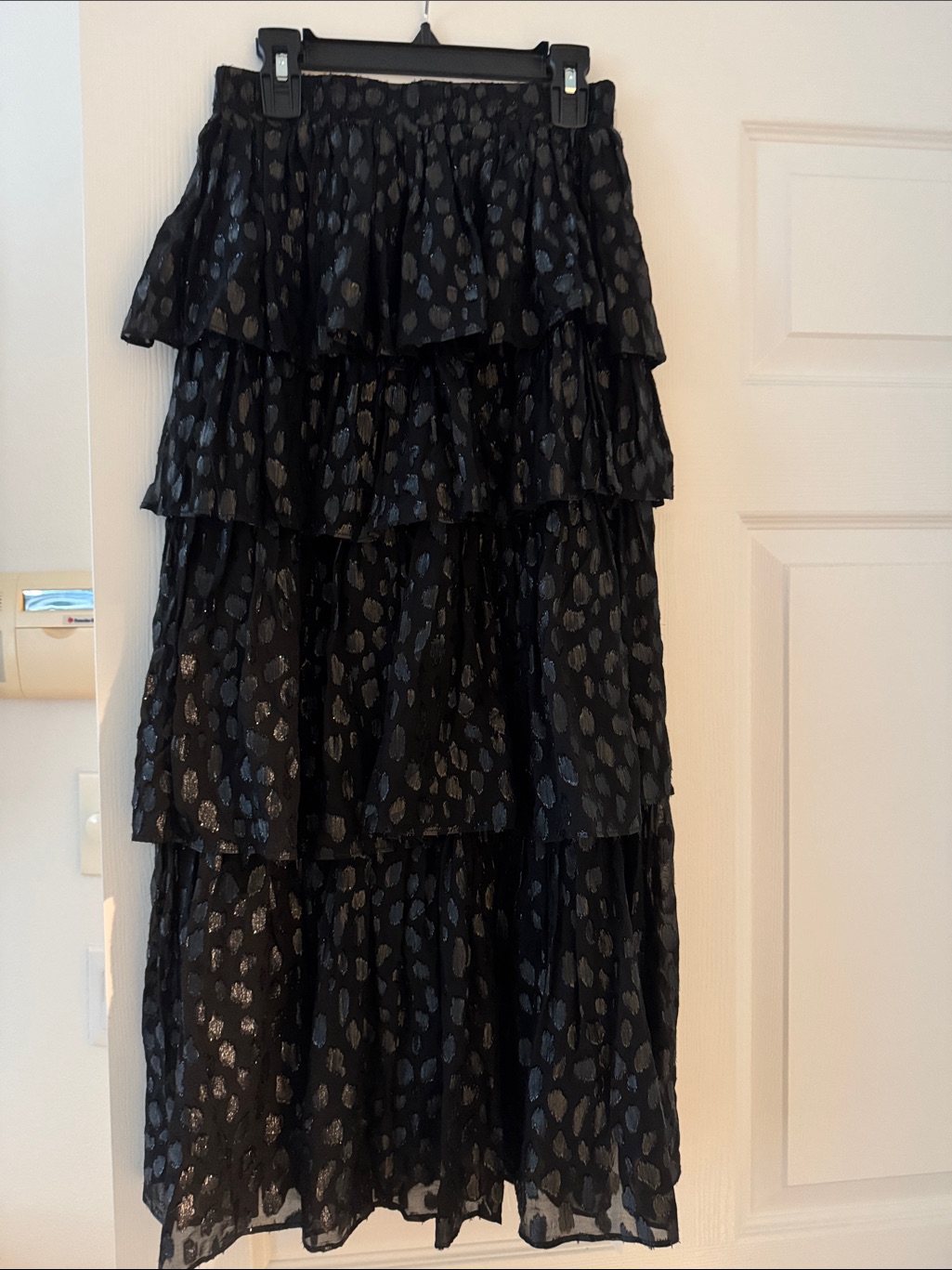 Rhode Nwt Tiered Black Skirt